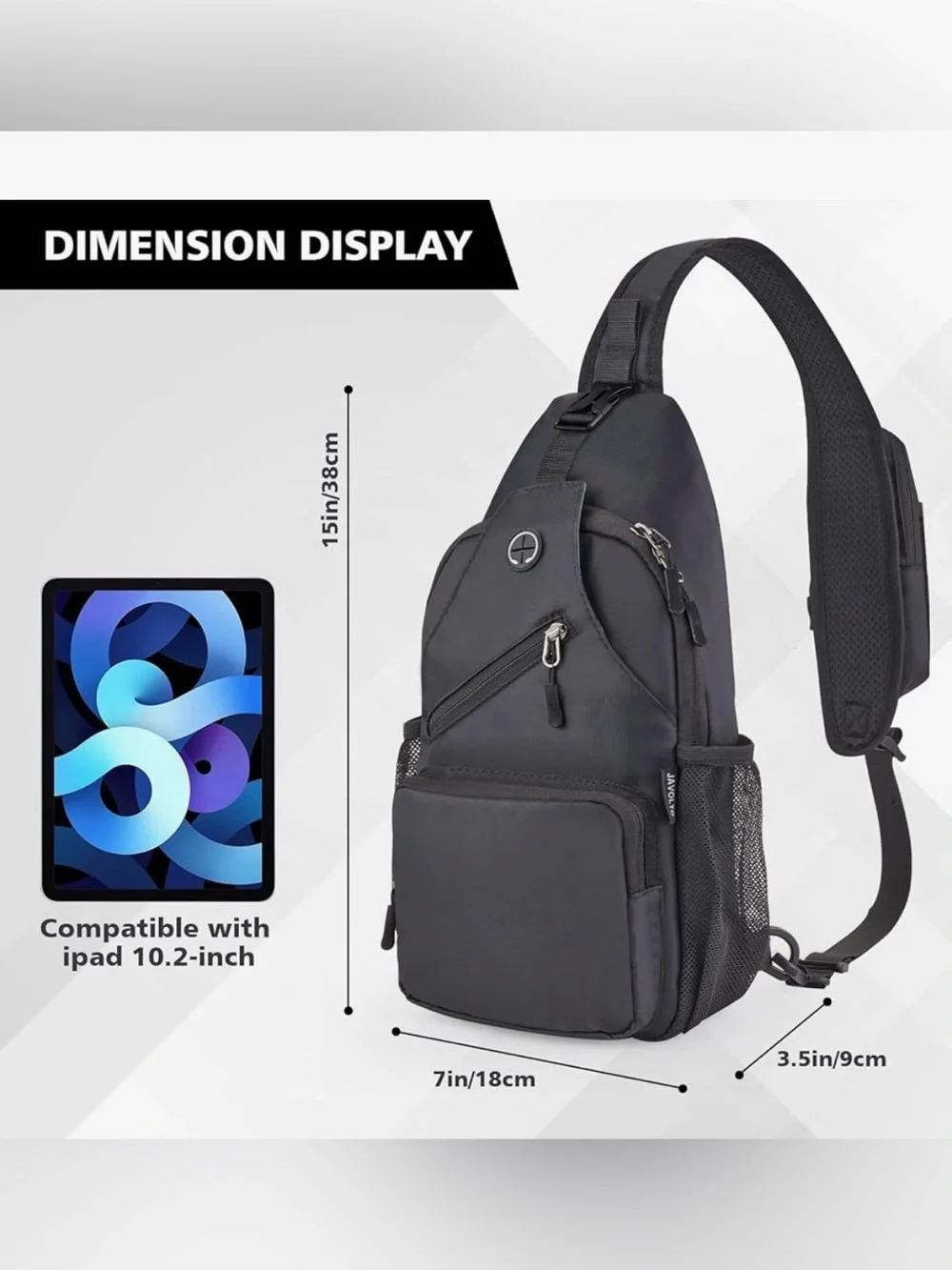 Sling Bag for Men Crossbody Shoulder backpack NEW in Box